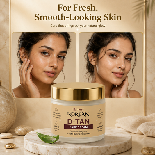 Homezy Korean D-Tan Care Cream – After Sun Exposure Skin Care | Face & Body Cream (100g)