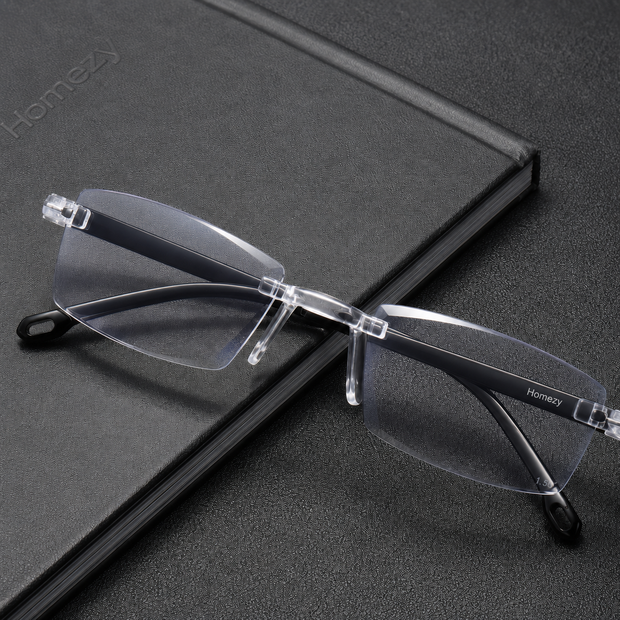 Homezy Anti-Blue Light Rimless Glasses – Lightweight, Foldable & Comfortable Eyewear for Digital Screen Use BUY 1 GET 1 FREE
